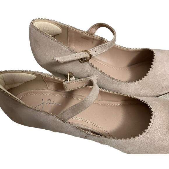 J. Adams Women's 7.5 Honey Heels Round Toes Scalloped Edge Retro Mary Jane Pumps - Picture 10 of 10